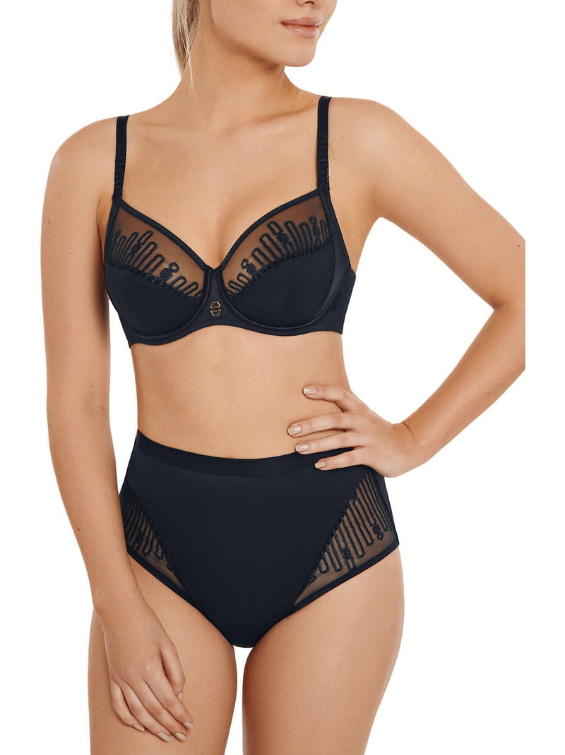 Culotte taille haute Ivonne Gris foncé - Kiabi