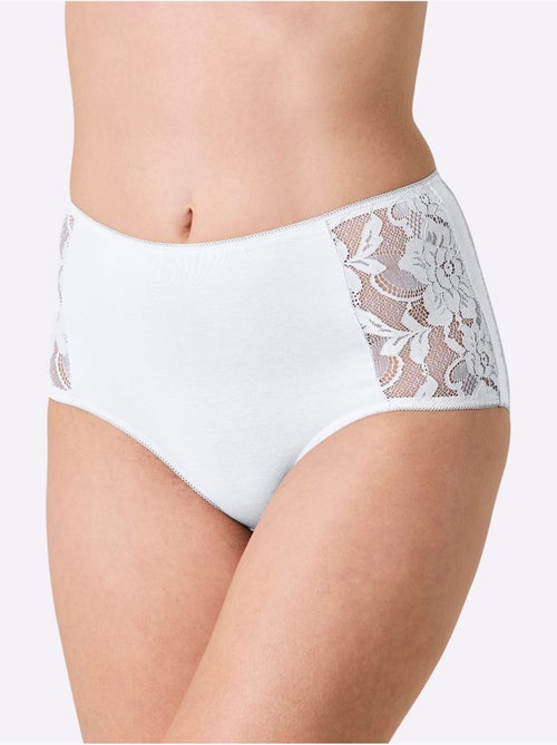 Culotte Taille Haute Jersey Fin - Taille Standard - Witt - Lot de 2 - Kiabi