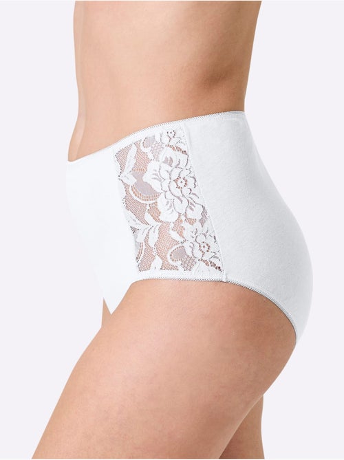 Culotte Taille Haute Jersey Fin - Taille Standard - Witt - Lot de 2 - Kiabi