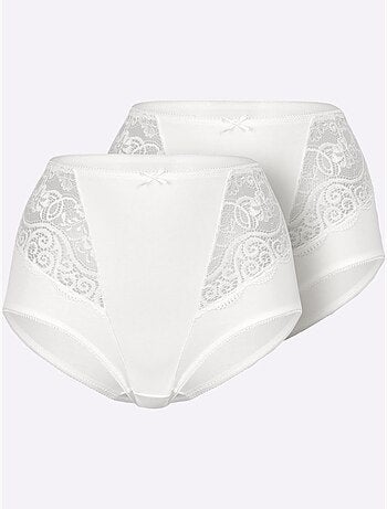 Culotte Taille Haute Jersey Fin - Taille Standard - Witt - Lot de 2