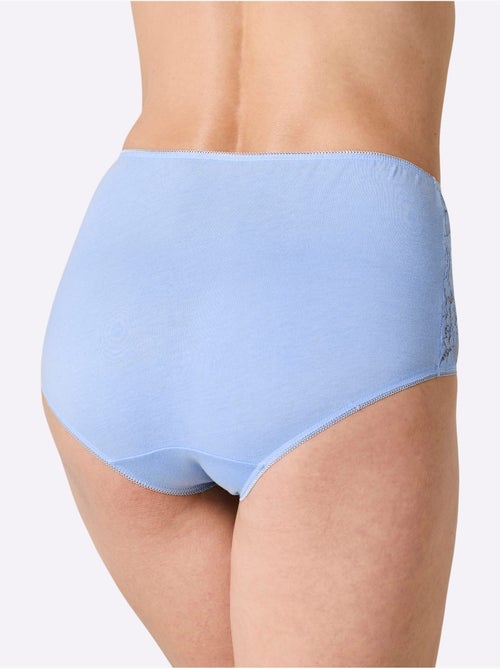 Culotte Taille Haute Jersey Fin - Taille Standard - Witt - Lot de 2 - Kiabi