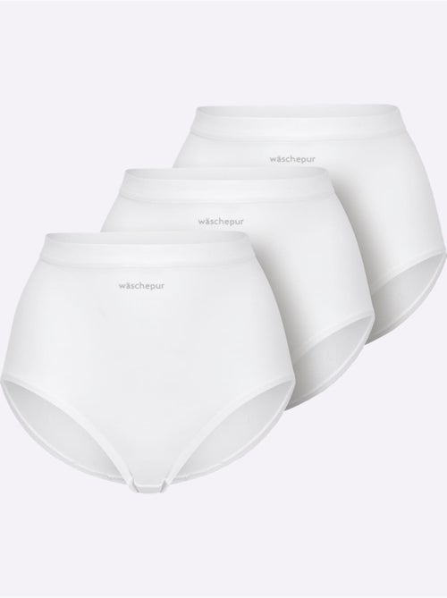 Culotte Taille Haute Jersey Fin - Taille Standard - Witt - Lot de 3 - Kiabi