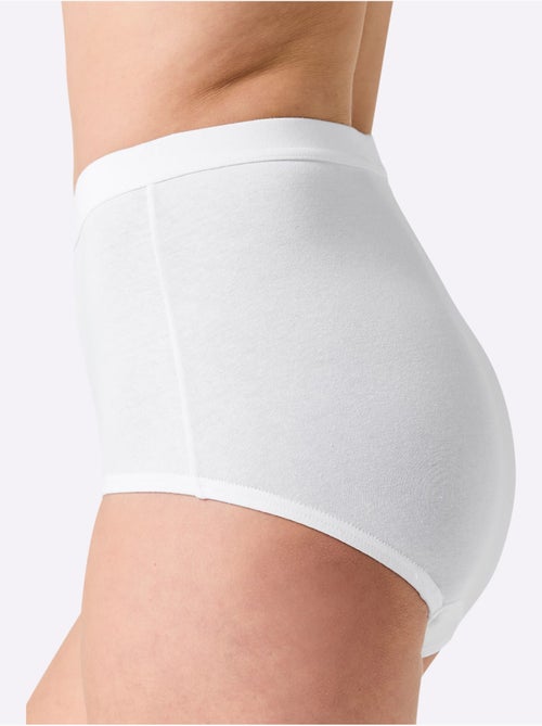 Culotte Taille Haute Jersey Fin - Taille Standard - Witt - Lot de 3 - Kiabi