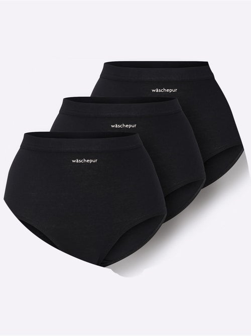 Culotte Taille Haute Jersey Fin - Taille Standard - Witt - Lot de 3 - Kiabi