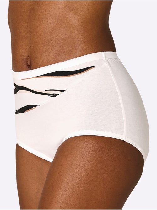 Culotte Taille Haute Jersey Fin - Taille Standard - Witt - Lot de 4 - Kiabi