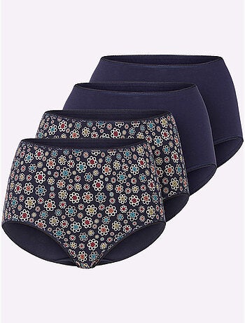Culotte Taille Haute Jersey Fin - Taille Standard - Witt - Lot de 4