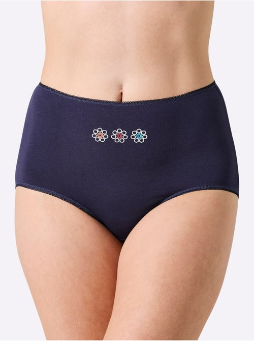 Culotte Taille Haute Jersey Fin - Taille Standard - Witt - Lot de 4 - Kiabi