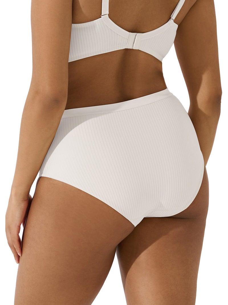 Culotte taille haute LAURA Blanc - Kiabi