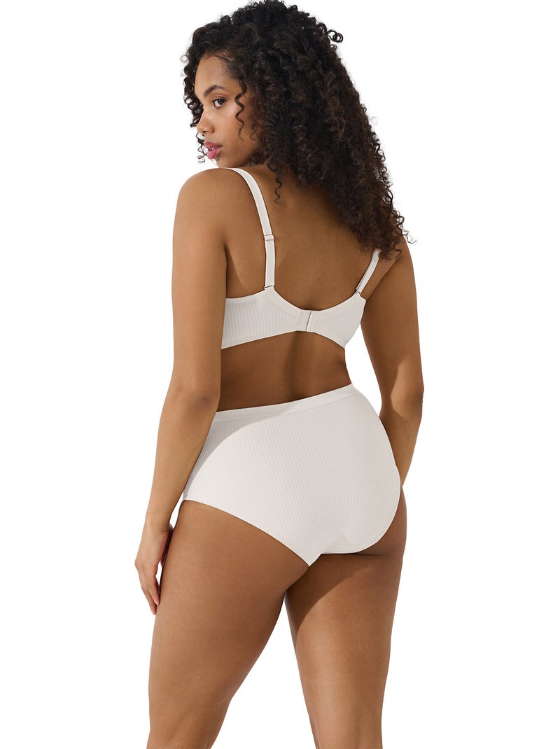 Culotte taille haute LAURA Blanc - Kiabi