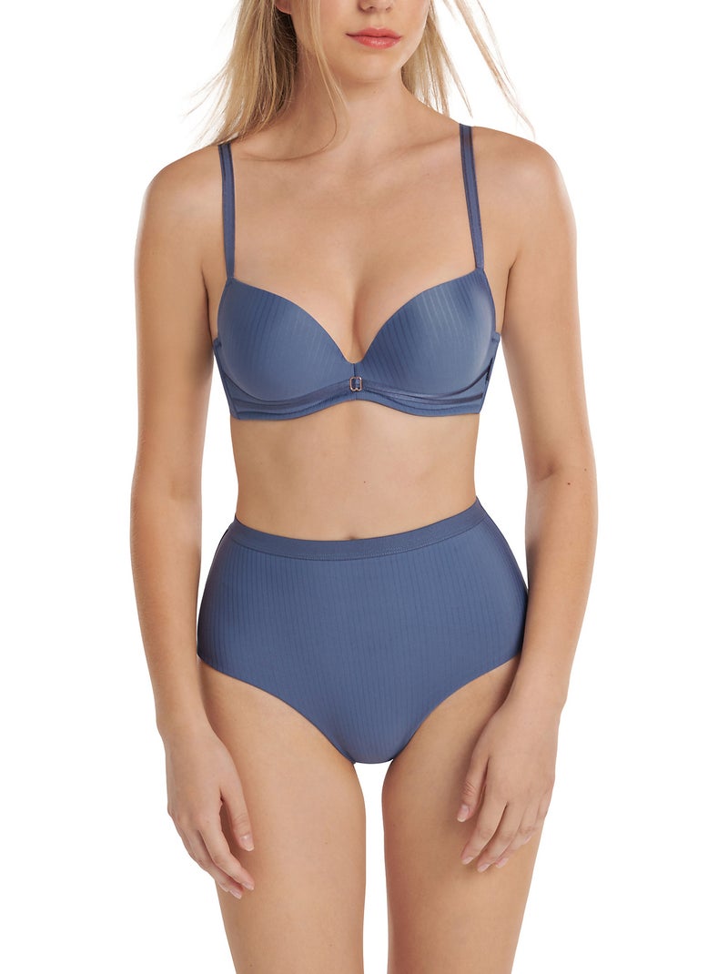 Culotte taille haute Laura Bleu - Kiabi