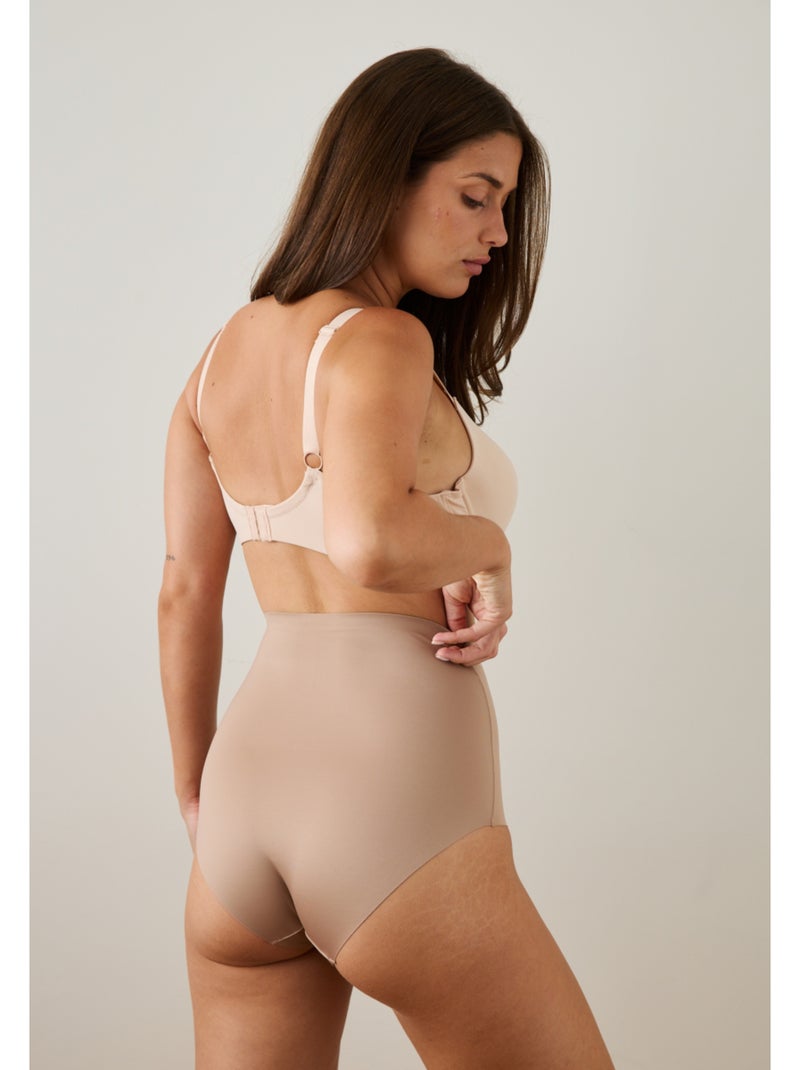 Culotte taille haute Louna Beige - Kiabi