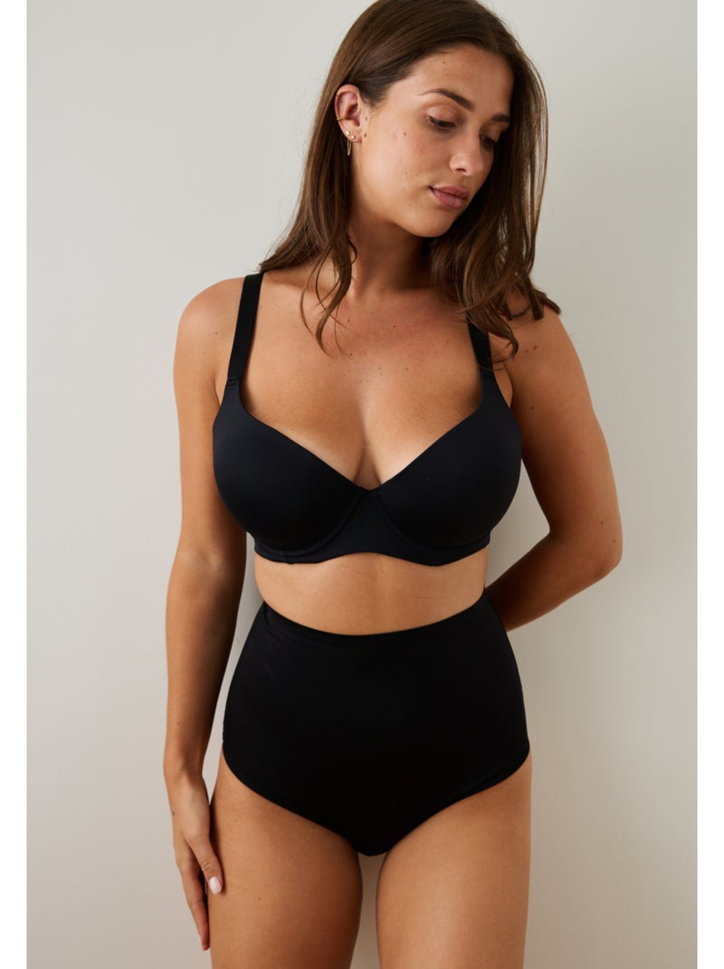 Culotte taille haute Louna Noir - Kiabi