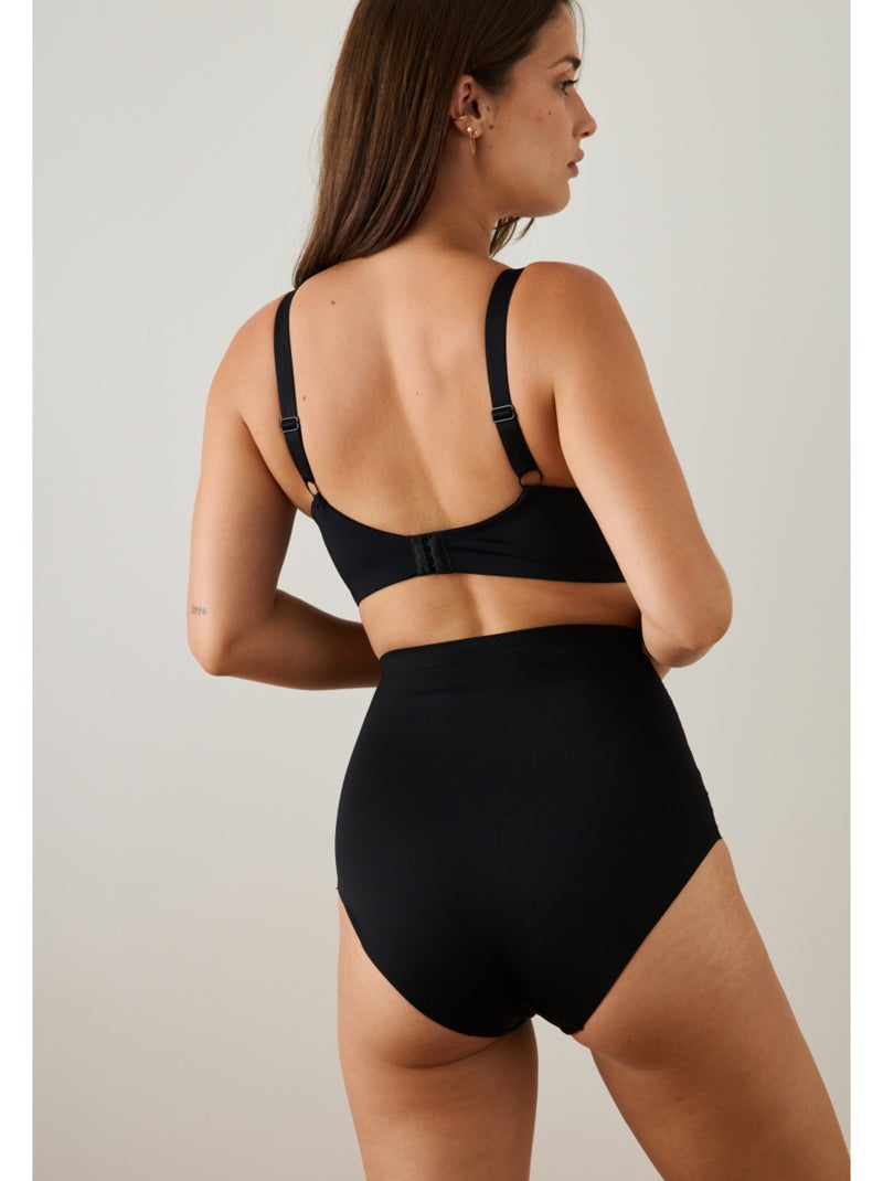 Culotte taille haute Louna Noir - Kiabi