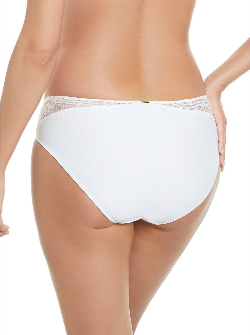 Culotte taille haute Ludovica Mariage Ecru - Kiabi