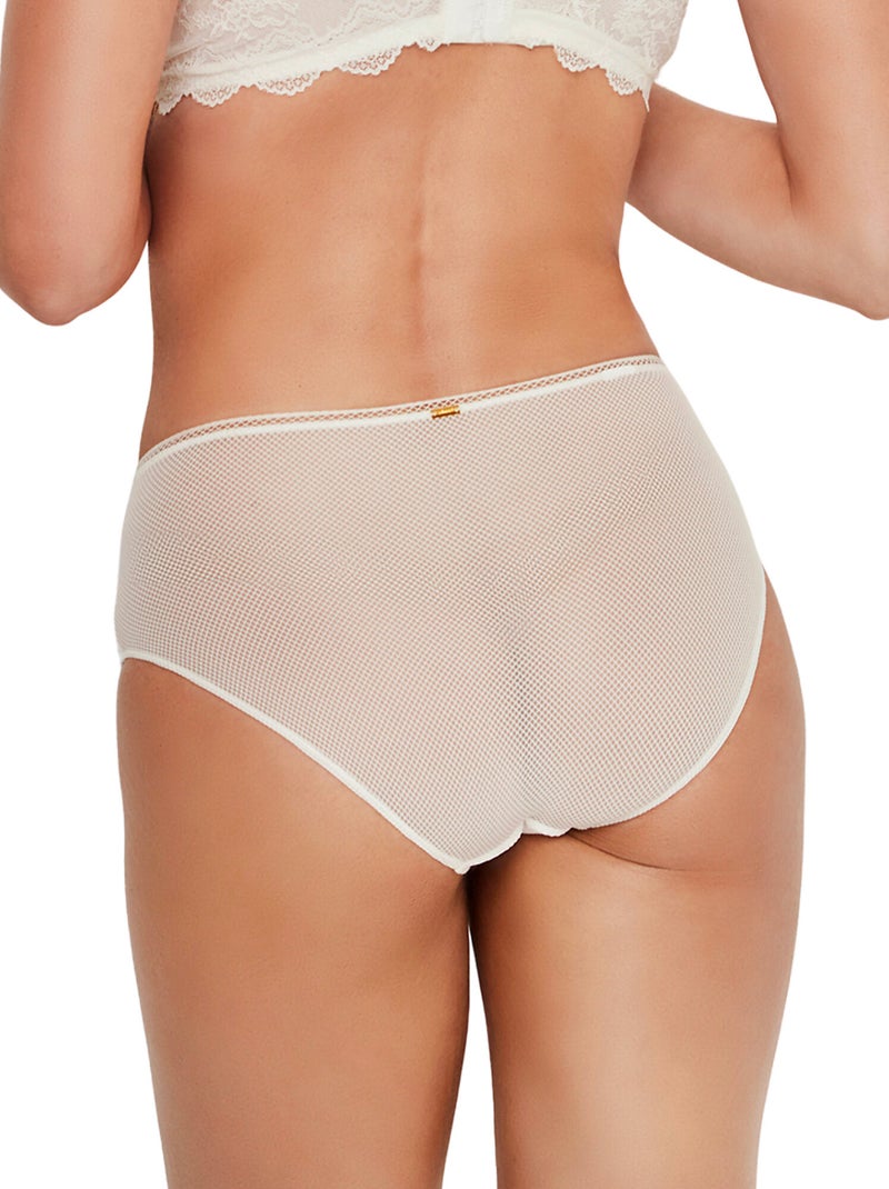 Culotte taille haute MANUELA MARIAGE Ecru - Kiabi