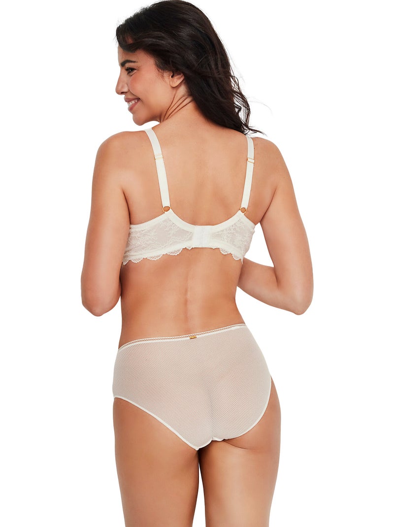 Culotte taille haute MANUELA MARIAGE Ecru - Kiabi