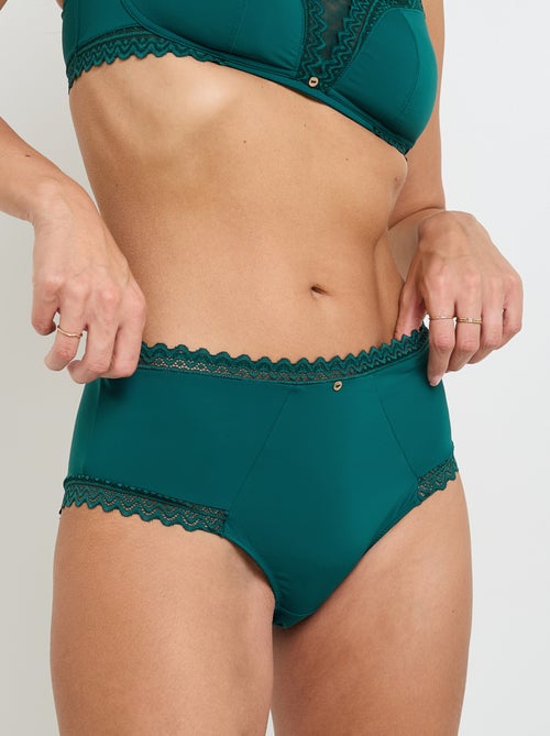 Culotte taille haute microfibre Douce - RougeGorge Lingerie - Kiabi