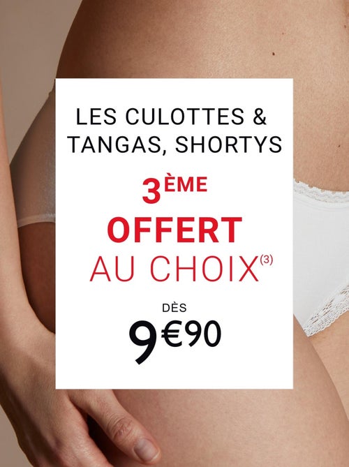 Culotte taille haute microfibre Perfect - RougeGorge Lingerie - Kiabi