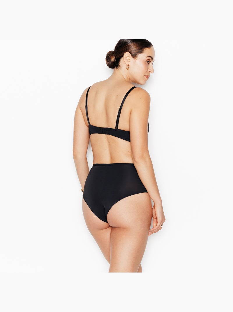 Culotte taille haute microfibre Perfect - RougeGorge Lingerie Noir - Kiabi