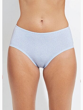 Culotte taille haute midi coton stretch - lot de 3 - Afibel