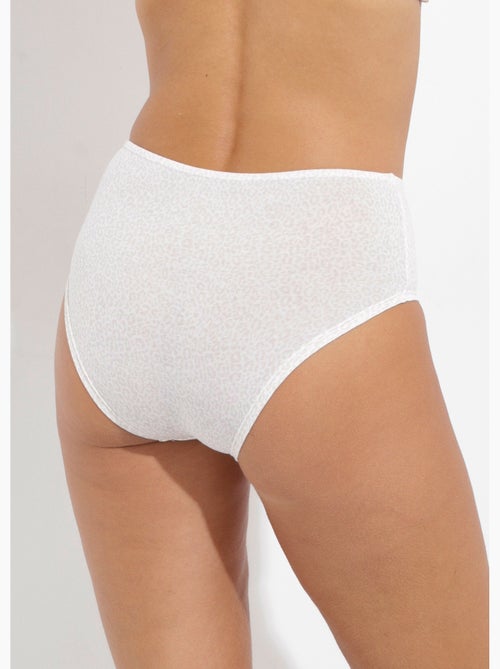 Culotte taille haute midi coton stretch - lot de 3 - Afibel - Kiabi Culotte taille haute midi coton stretch - lot de 3 - Afibel - Kiabi