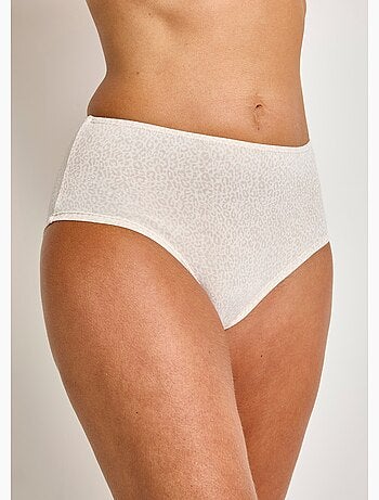 Culotte taille haute midi coton stretch - lot de 3