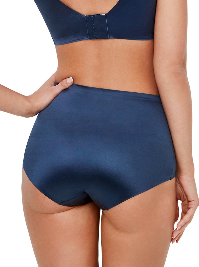 Culotte taille haute one gloss Bleu marine - Kiabi