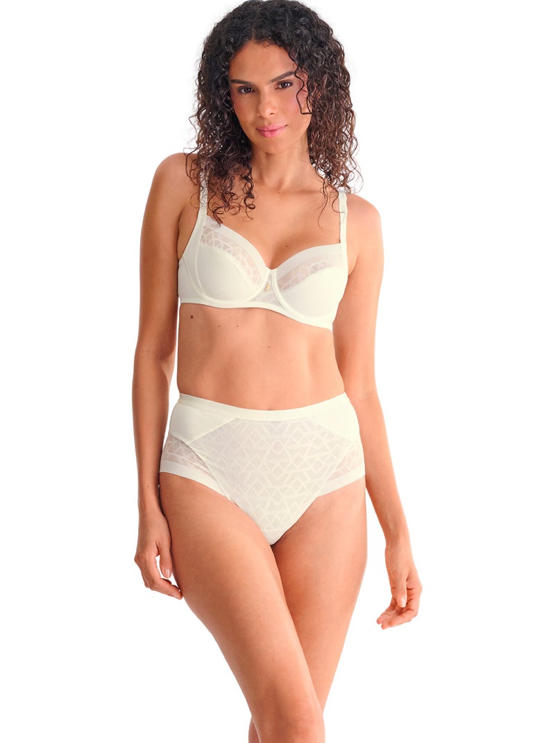 Culotte taille haute Opal Ecru - Kiabi
