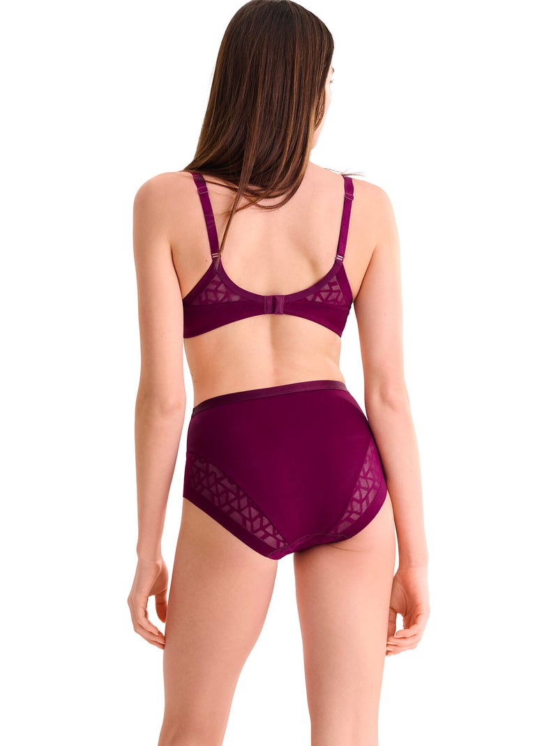 Culotte taille haute Opal Magenta - Kiabi