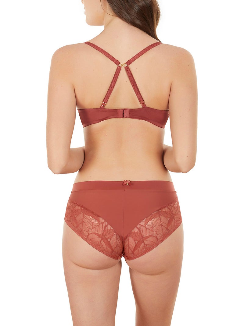 Culotte taille haute Oriana Marron - Kiabi