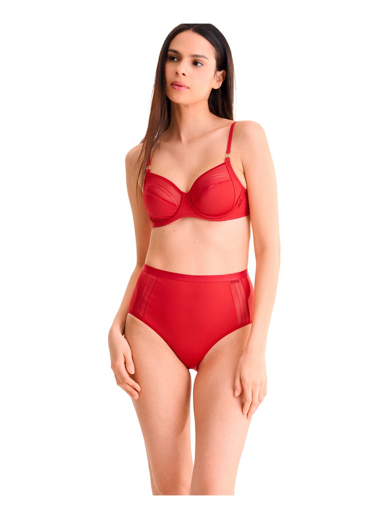 Culotte taille haute PRINCESS Rouge - Kiabi