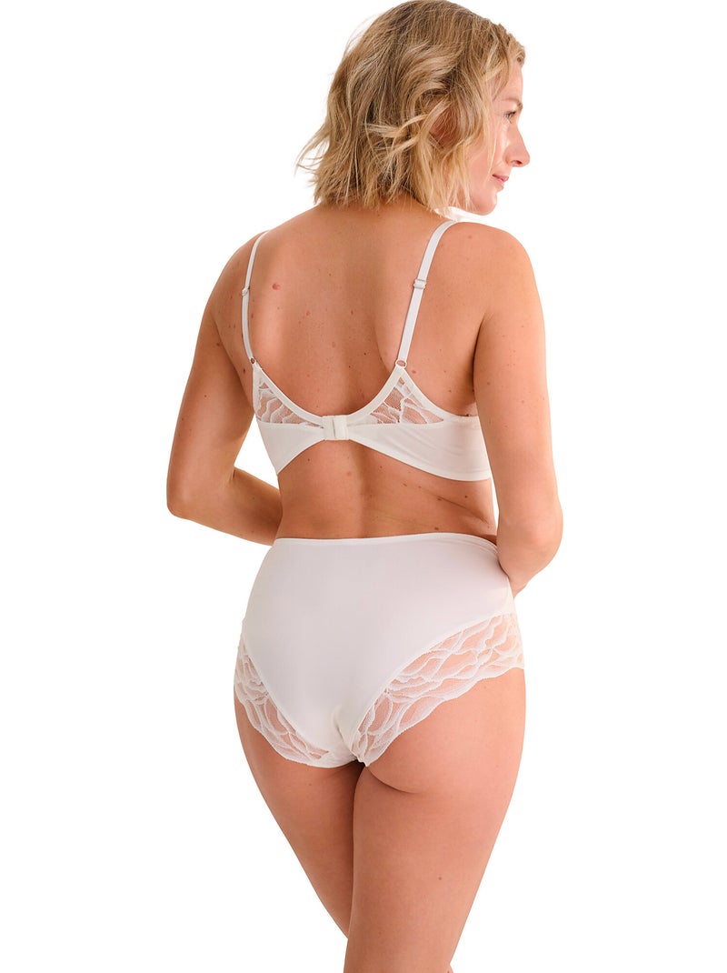 Culotte taille haute RIVER Ecru - Kiabi