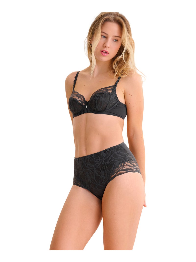 Culotte taille haute RIVER Gris - Kiabi