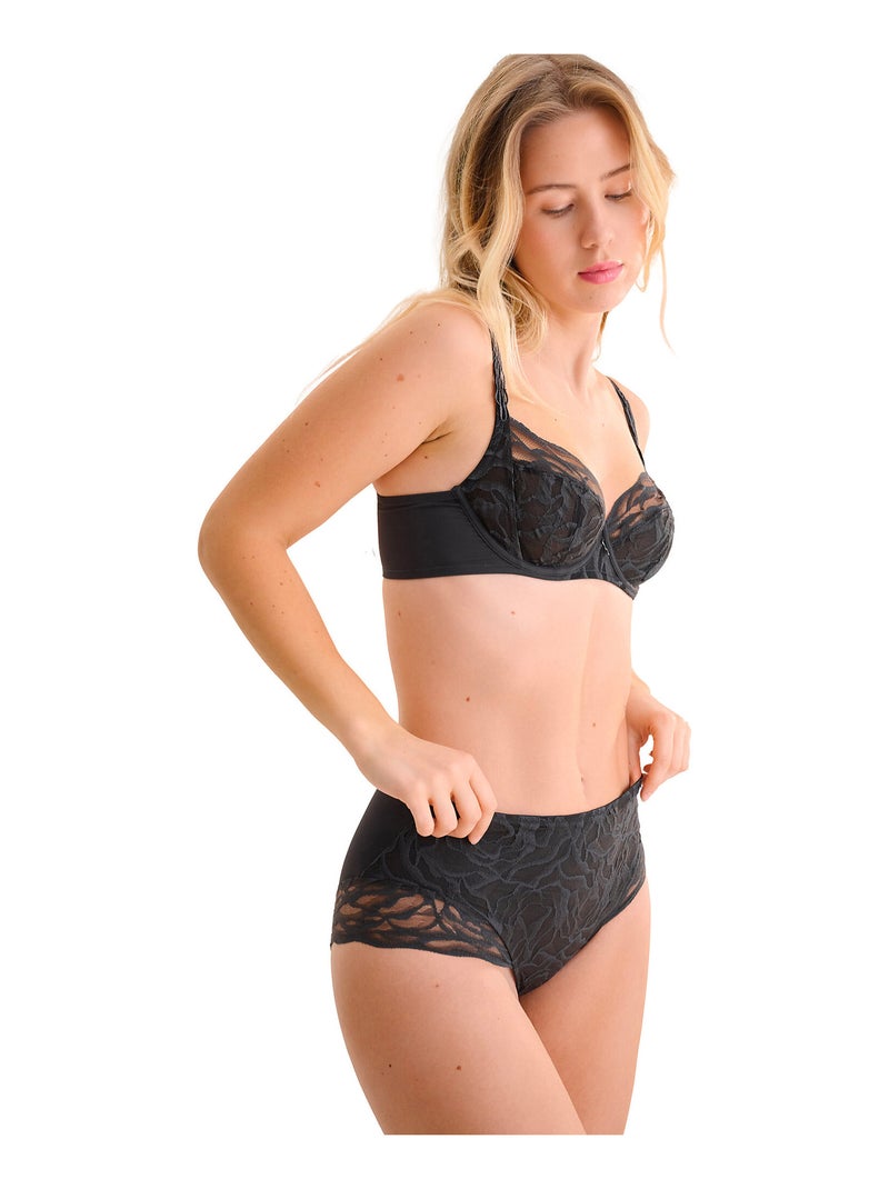 Culotte taille haute RIVER Gris - Kiabi