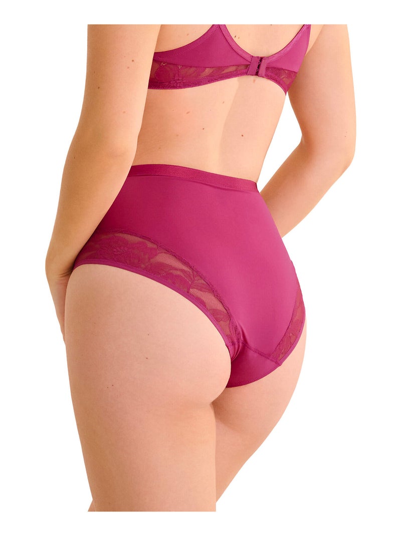 Culotte taille haute ROBIN Magenta - Kiabi