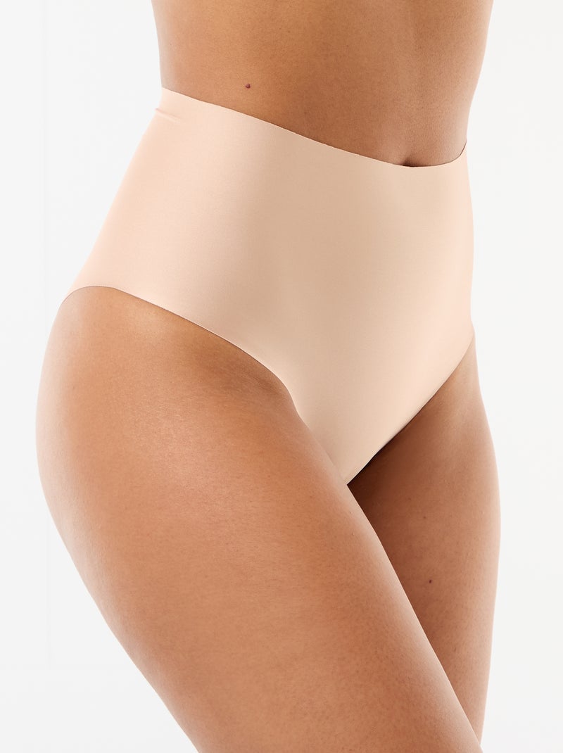Culotte taille haute shapewear Ecru - Kiabi