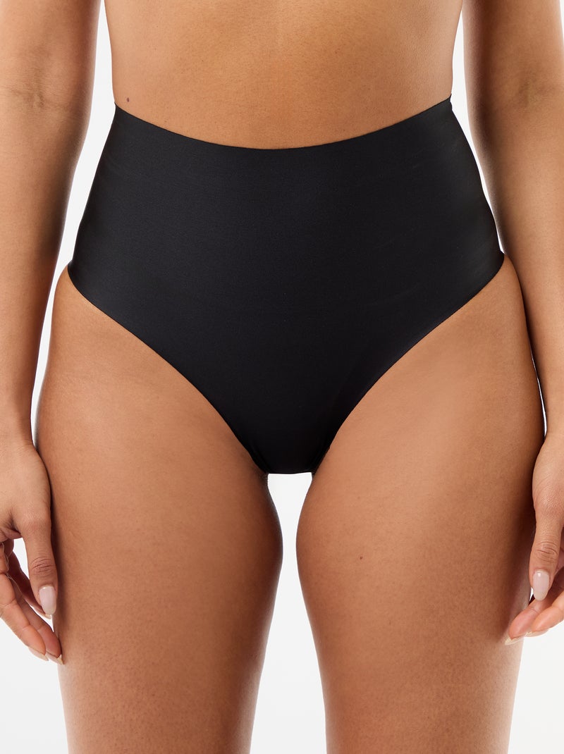 Culotte taille haute shapewear Noir - Kiabi