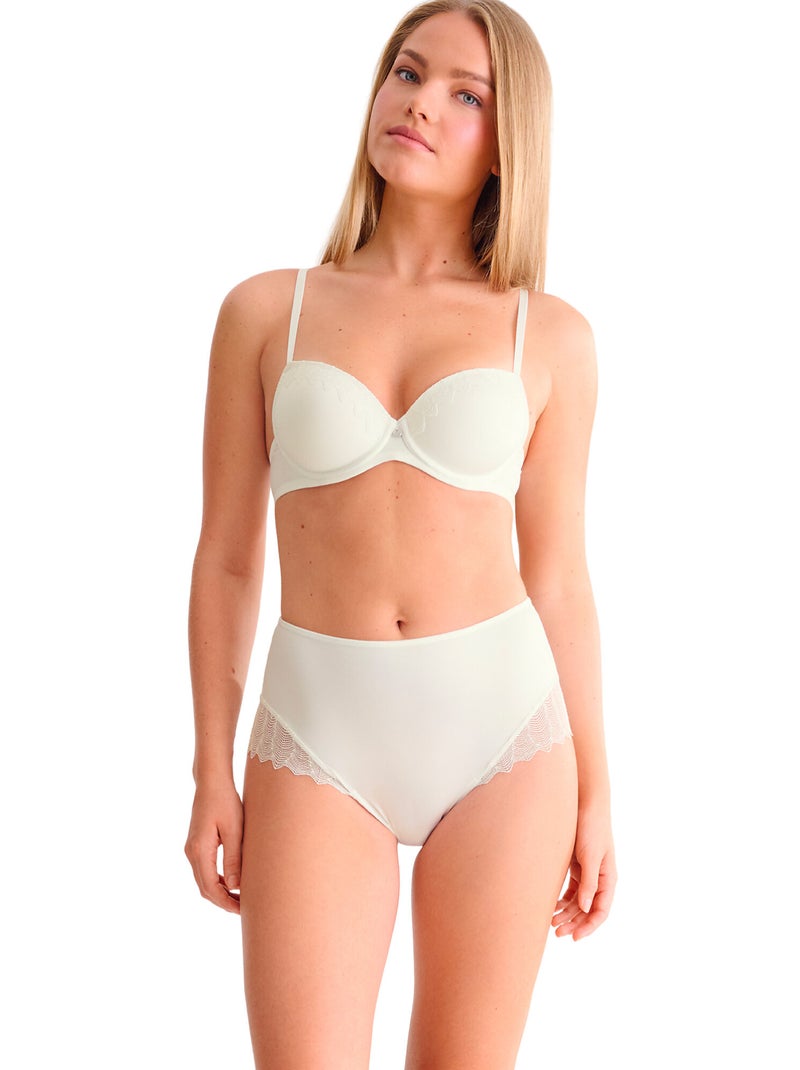 Culotte taille haute STELLA Ecru - Kiabi