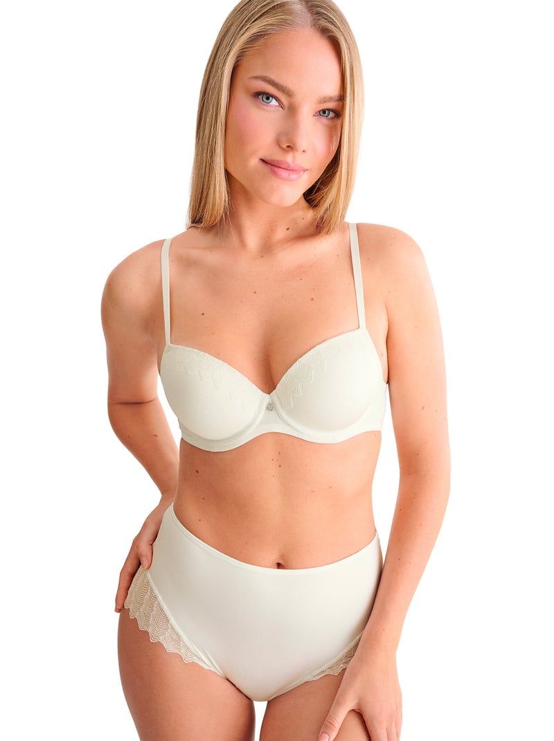 Culotte taille haute STELLA Ecru - Kiabi