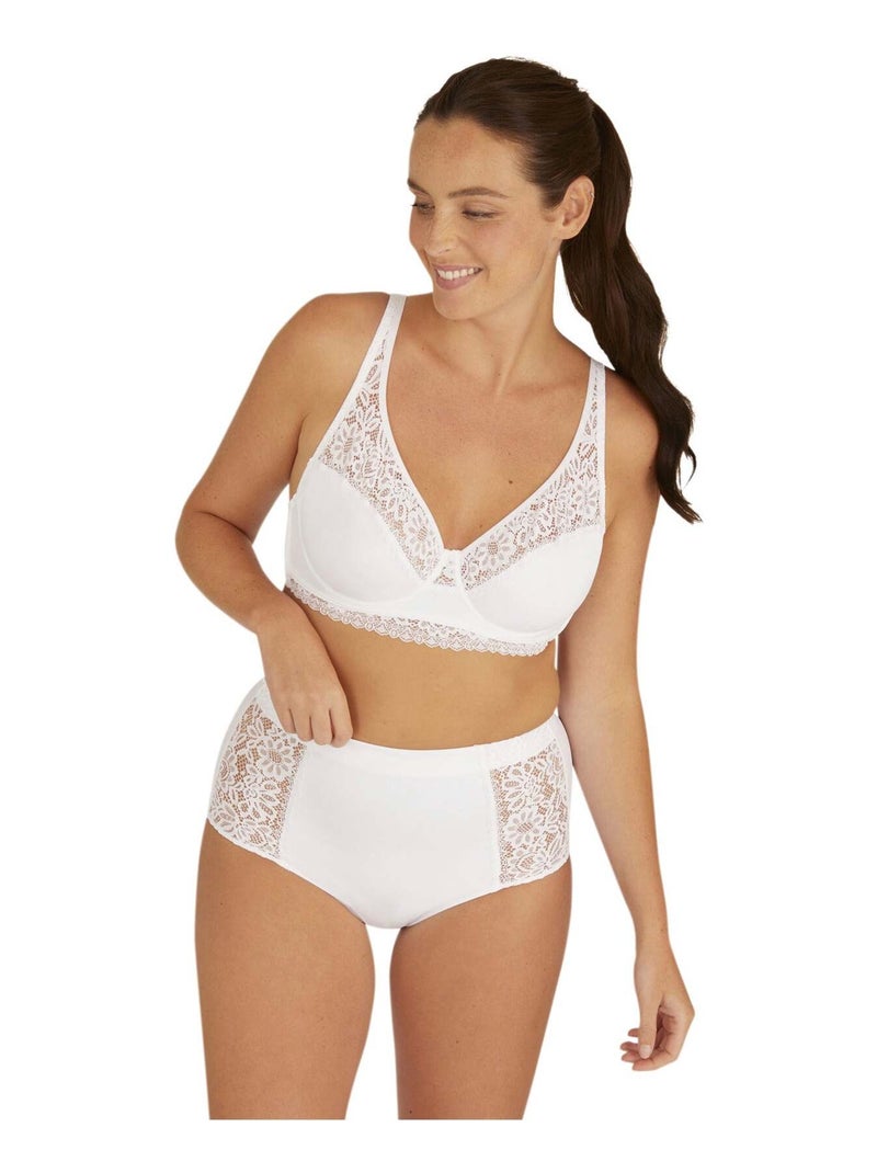 Culotte taille haute WELL ALLURE Blanc - Kiabi
