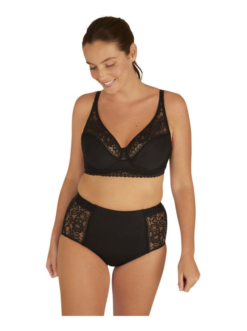 Culotte taille haute WELL ALLURE Noir - Kiabi