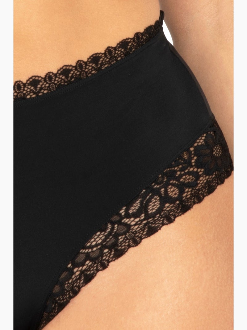 Culotte taille haute WELL ALLURE Noir - Kiabi