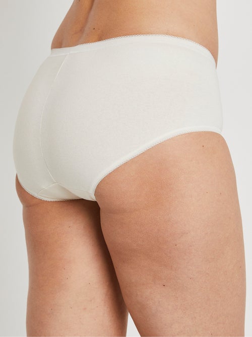 Culotte taille normale galbante coton - Afibel - Kiabi