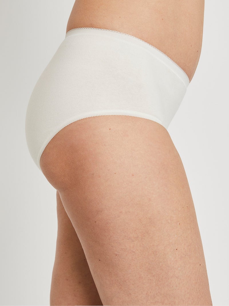 Culotte taille normale galbante coton - Afibel Beige - Kiabi