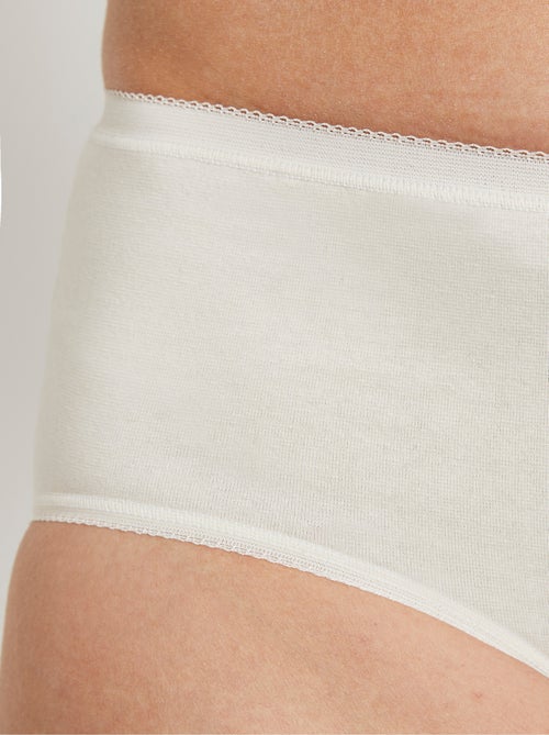 Culotte taille normale galbante coton - Afibel - Kiabi