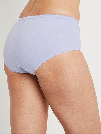 Culotte taille normale galbante coton