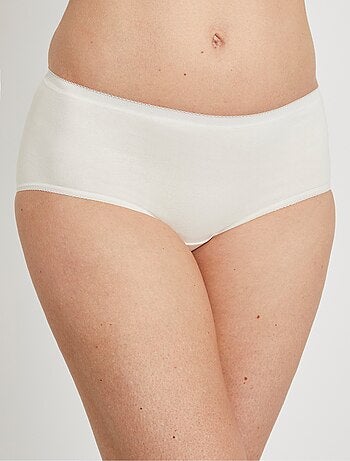 Culotte taille normale galbante coton