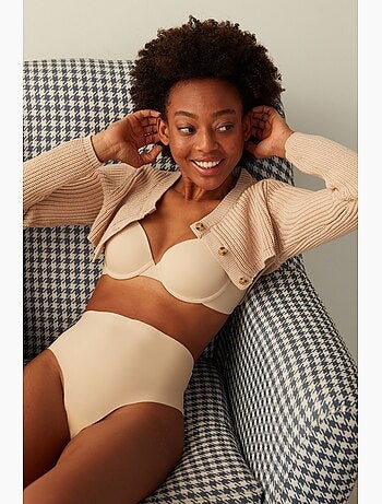 Culotte tanga lisse sans démarcation, sans coutures, taille basse penti