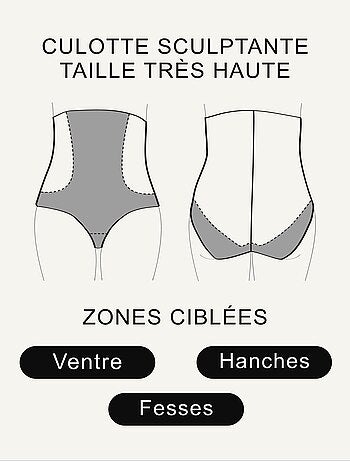 Culotte tres haute gainante sculptant Believe - RougeGorge Lingerie