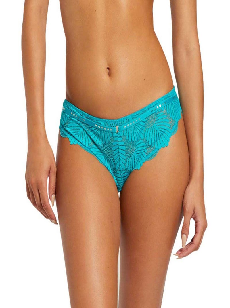 Culotte ZOE DENTELLE - Morgan Lingerie Bleu - Kiabi